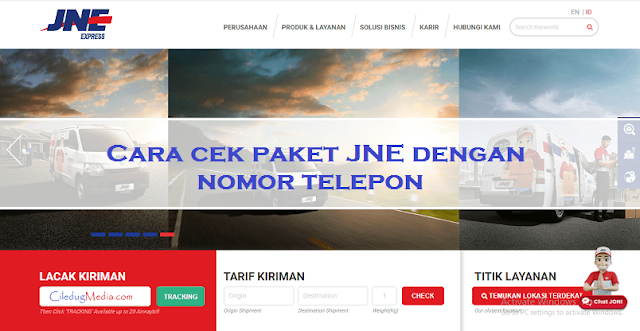Cara Cek Paket JNE Dengan Nomor Telepon